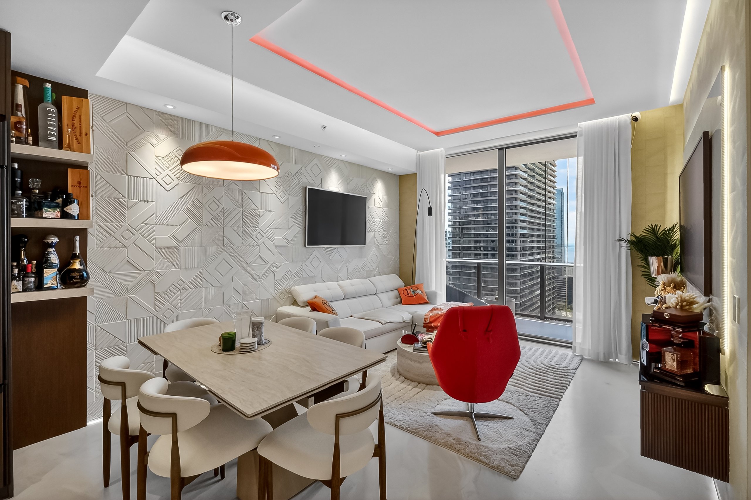 Luxury condo renovation in Brickell Miami by Tailor Home Design